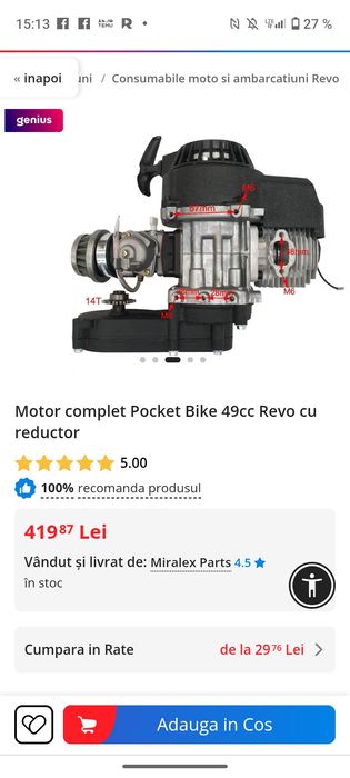 Motor.      49 cc