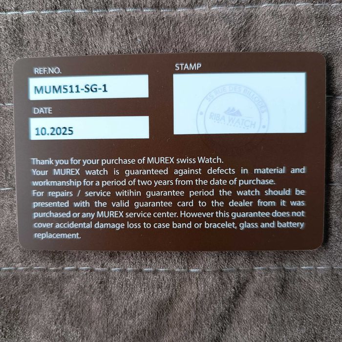 Мъжки швейцарски часовник Murex в гаранция