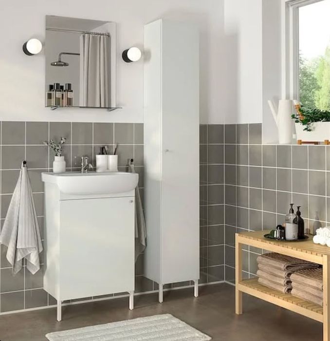 NYSJÖN Ikea Mască dulap lavoar chiuveta alb 50x83 cm nou