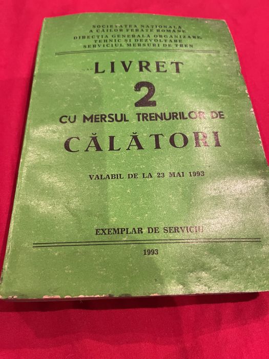 Mersul trenurilor de calatori livret