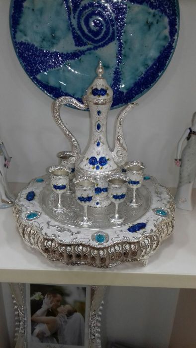 Сервис мельхиордан ишланган зам-зам суви учун жуда нойоб совга