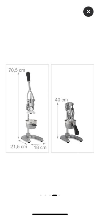 Ръчна сокоизстисквачка - преса за нарове и големи цитрусови плодове