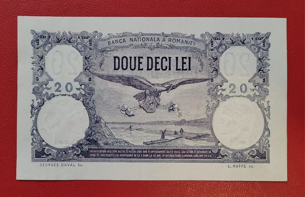 Bancnota 20 lei 1916/1927 Rara Bani vechi monede