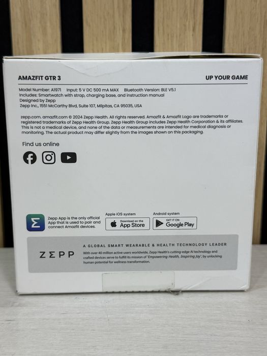 Smartwatch Amazfit GTR 3 Black sigilat !
