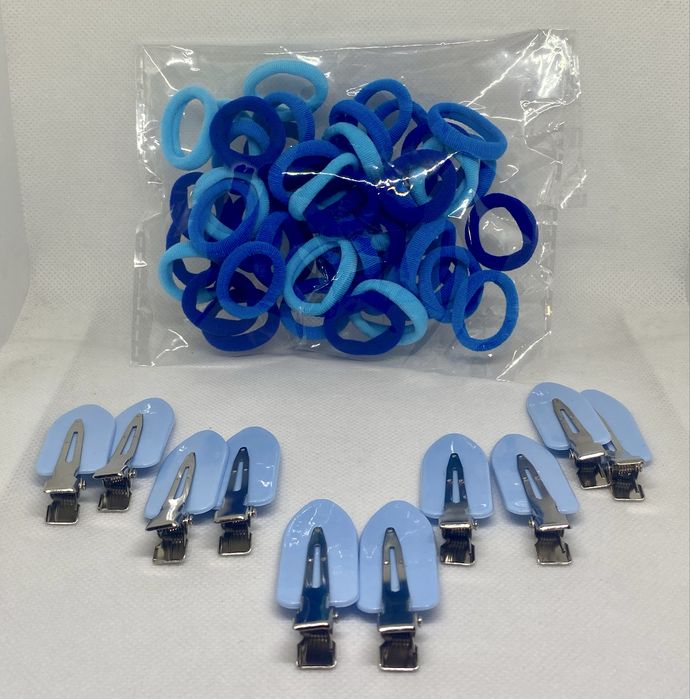 Set cadou 65 piese accesorii păr – Elastice & Clame Trendy!