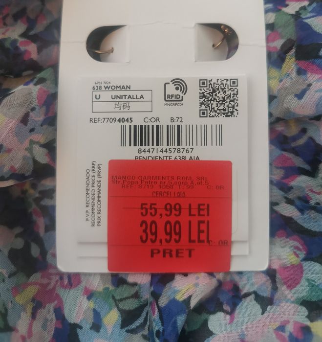 Cercei rotunzi aurii