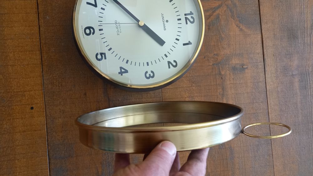Стар Немски часовник, JUNGHANS,Astra quartz комплект с огледало 1970гд