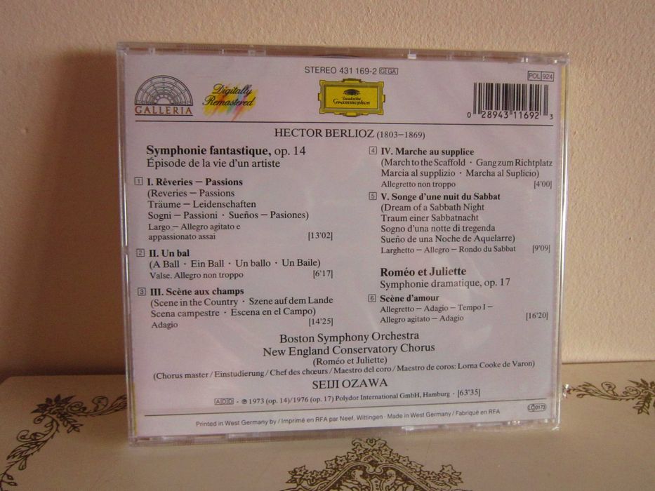 Berlioz Seiji Ozawa-Sym.Fantastique/Romeo Et Juliette:Scene D'amour