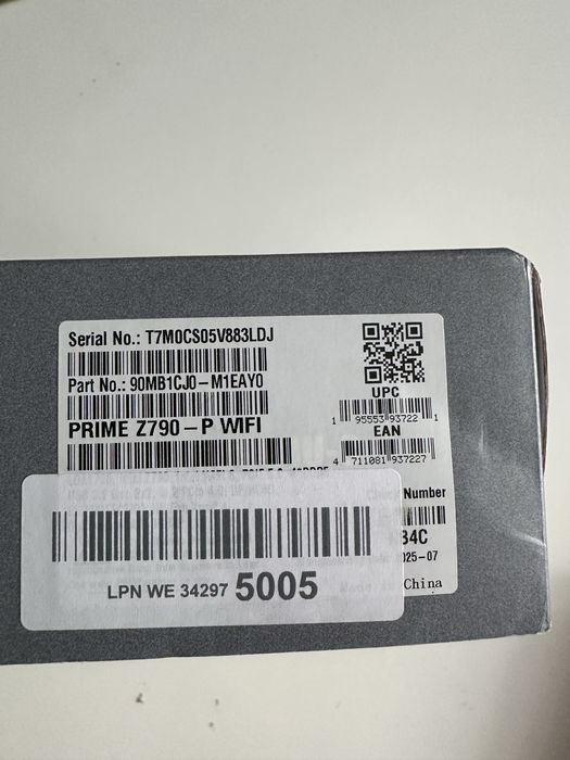 Дънна платка ASUS PRIME Z790-P WIFI Intel Z790 LGA 1700 ATX