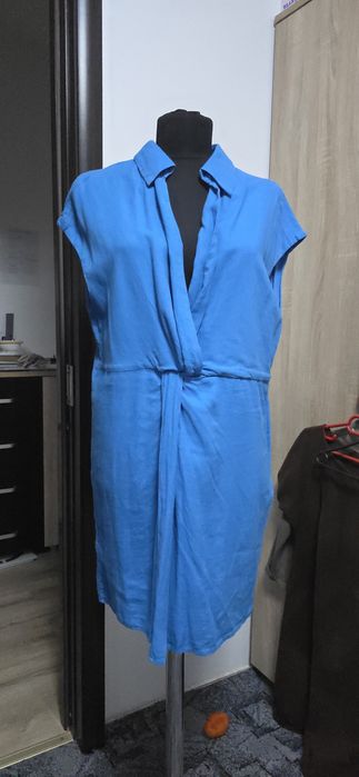 Rochie MANGO din in – nouă cu etichetă, culoare superbă