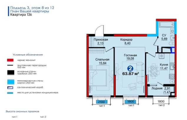 Метро Рохат 10 минут | Готовая 2-комнатная квартира с кадастромм