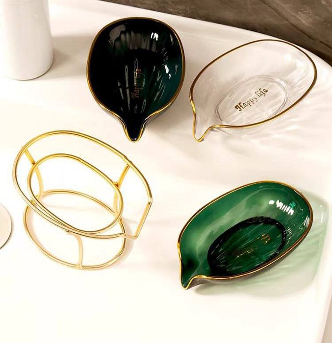 Мыльница на подставке со сливом