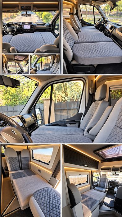 Vand/ Schimb -Campervan Renault Master 3 omologata 4 locuri in centuri