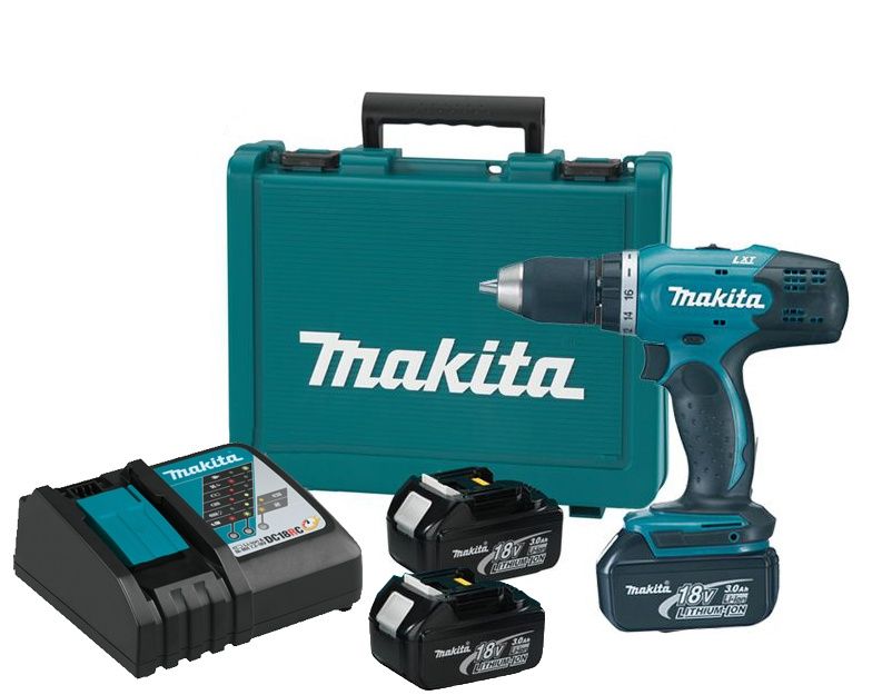 Аккумуляторная безударная дрель-шуруповерт Makita DDF453RFE