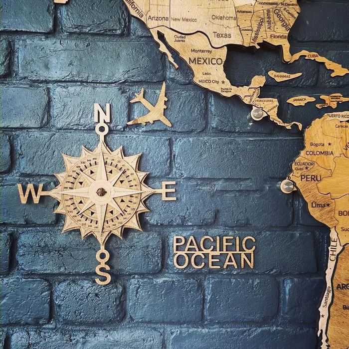 Интерьерная карта мира