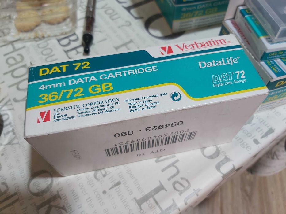 Verbatim 4mm DAT 72 36/72GB касета за данни