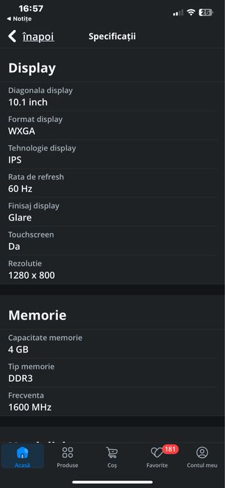 Laptop Asus 10” 2/1