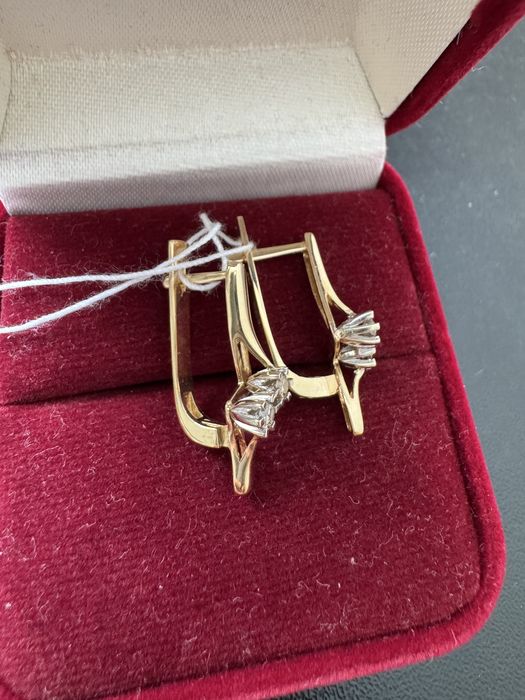 Серьги с бриллиантами 585