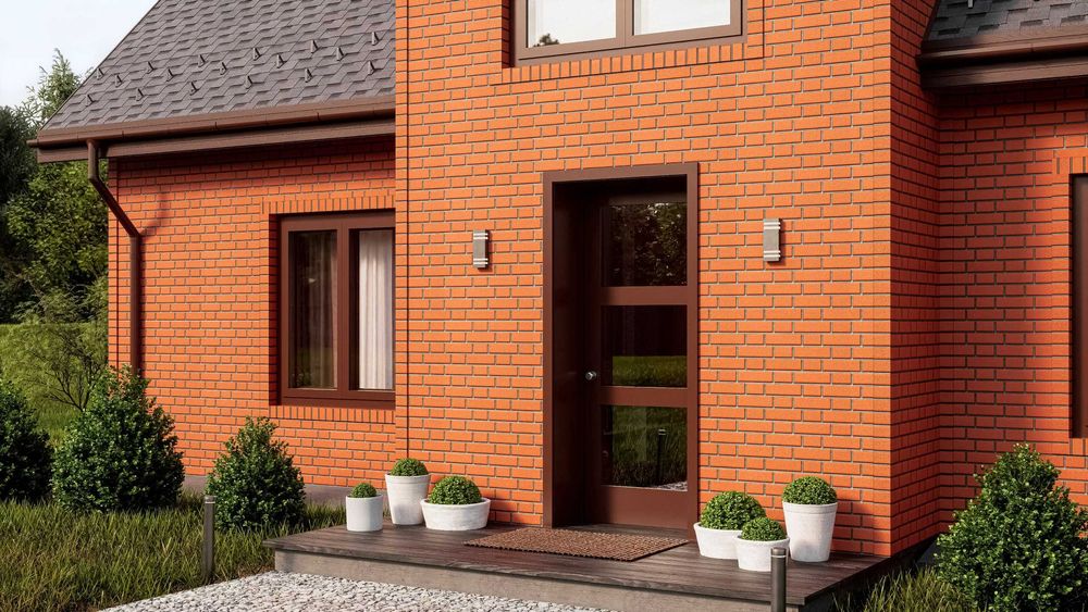 Панели под Кирпич. Водосток, сайдинг, черепица, утепление, софиты.