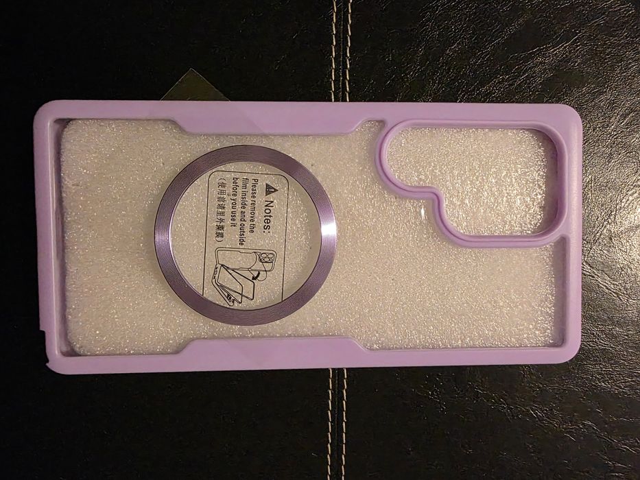 Set doua huse+folie de sticlă cu aplicator pentru S25 ultra