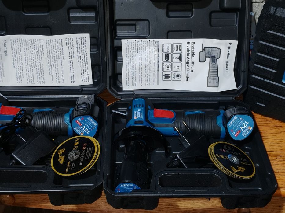 Продавам нов акумулаторен мини ъглошлайф Topfine. Изключително лек и у