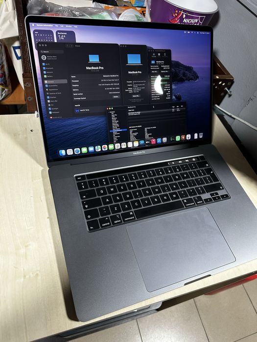 MacBook Pro 16” 2019 i7 / 32GB RAM / Radeon Pro 5300M / Stare Impecabilă + Încărcător Original
