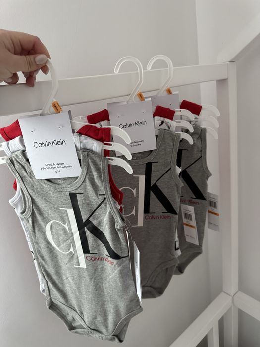 Calvin Klein -  оригинални бебешки бодита 3бр