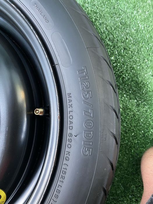 Roata rezerva slim îngustă OEM TOYOTA Yaris 125 70 R15 4X100 2005-2011