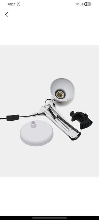 Настольная лампа, металлическая, классическая