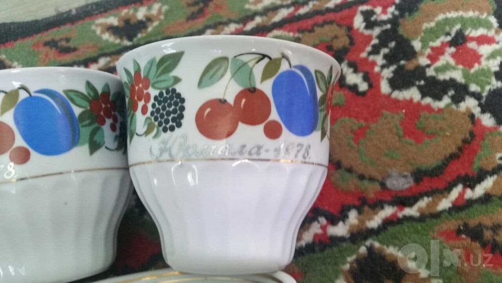 Продам чашки ЛФЗ — Юрмала 1978, фарфор, эпоха СССР