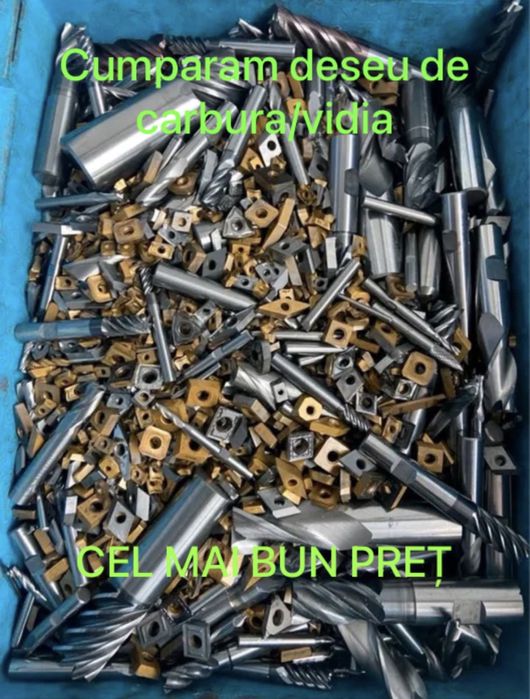 Deșeu de carbura/vidia placute,burghie,freze etc.