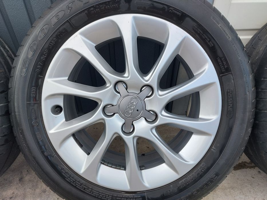 Set jante aliaj originale Audi A3 2012 - 2018 8V0601025BM R16 gaura centrare CB 57.1 mm 6.5 J ET 46