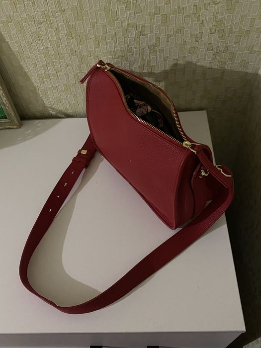 Красная сумка Leather Country