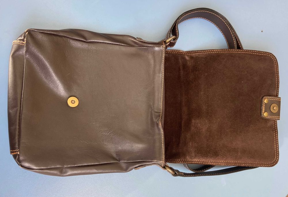 Мъжка италианска чанта от естествена кожа