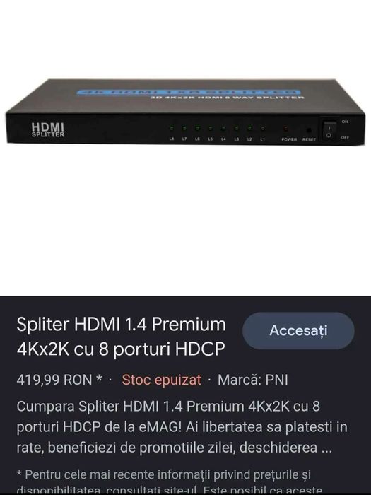 Vând Spliter hdmi