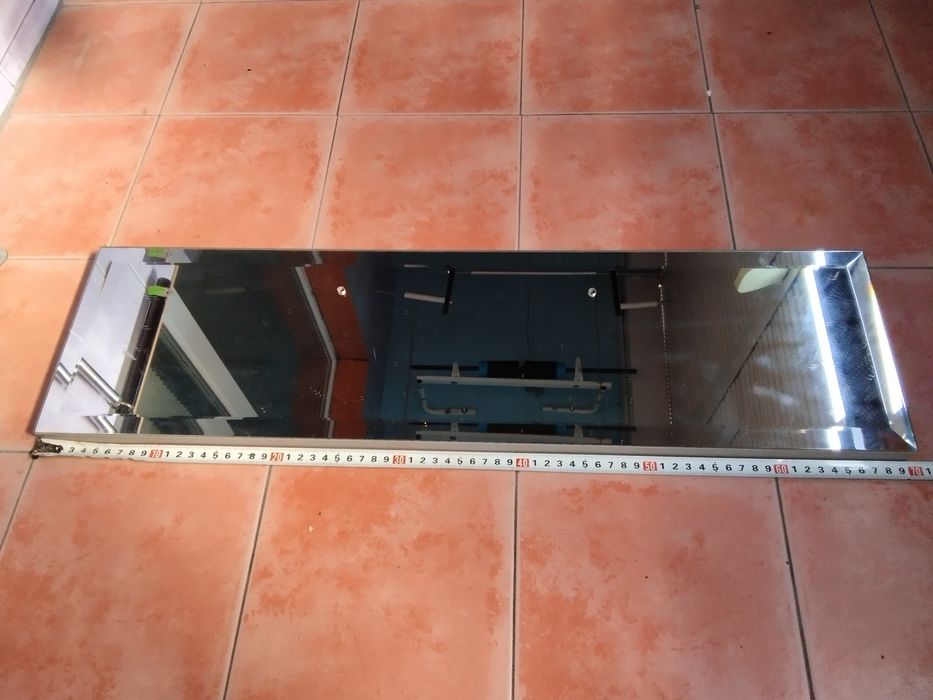 Оригинално голямо кристално чешко огледало за баня или кухня