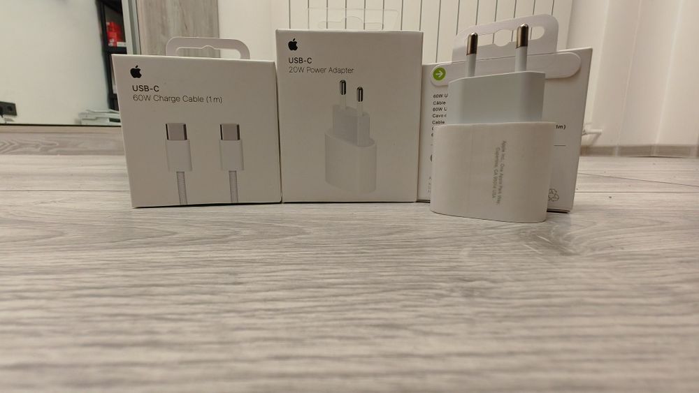 Kit incarcator apple USB C  to lightning iPhone11,12.13.14 plus cablu