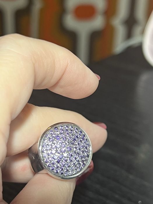 Inel din argint cu zirconii mov Giorgio  Martello