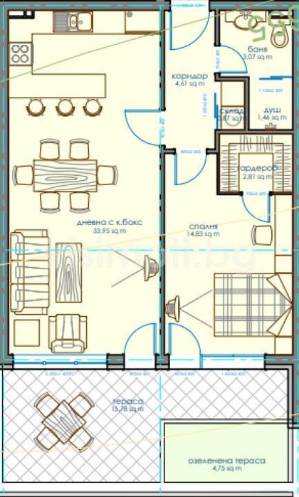 Продава се Двустаен апартамент в София, Витоша - 77 кв.м за 1414 €/кв.м - Снимка #6