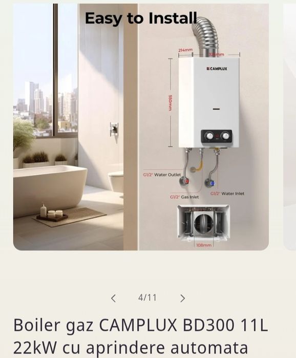 Centrala pe gaz(butan,propan,gpl)