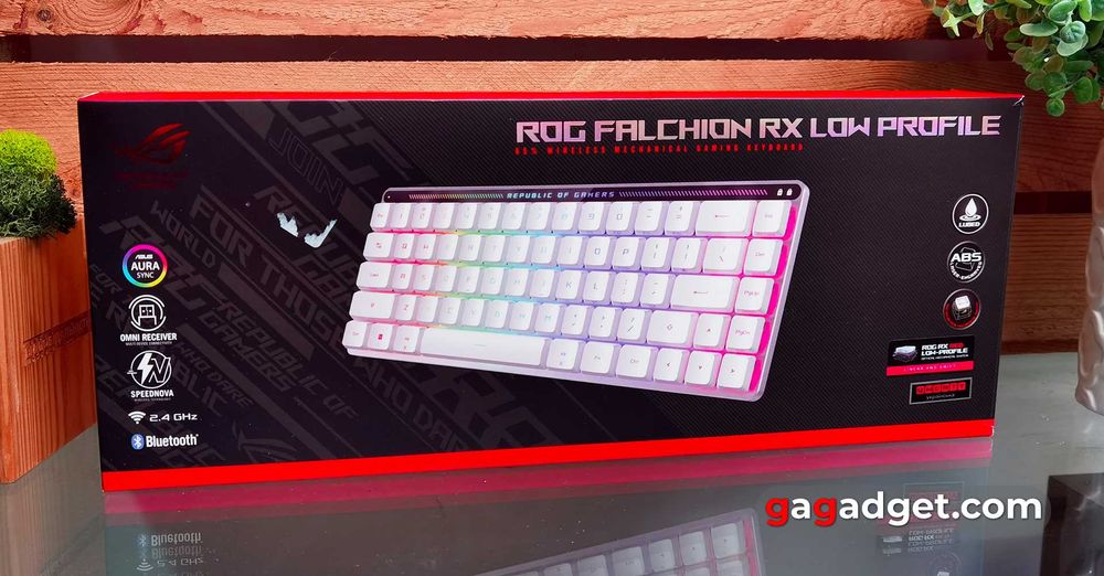 Tastatura Wireless Gaming Mecanica Asus ROG Falchion RX Low Profile 90MP03EC-BKUA10 RGB Sigilata