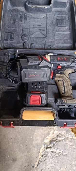 Шруповёрт 2 шт P.I.T 24v MAX и 18v лазерный уровень 4d 16 линия