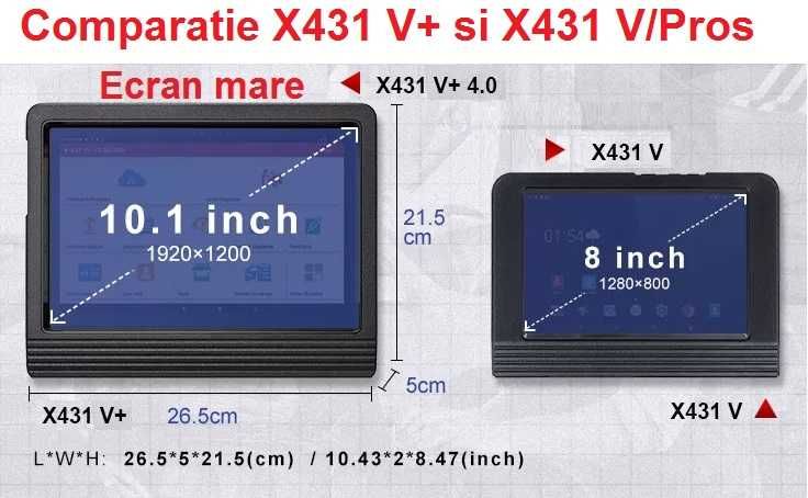 Original Kit Launch X431 V+ OBFCM Tester Auto Profesional 2 ani update