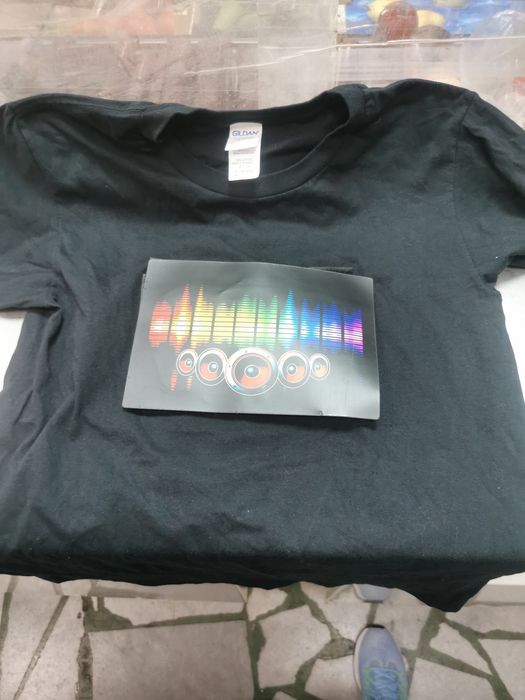 Тениска с Led еквалайзер s размер