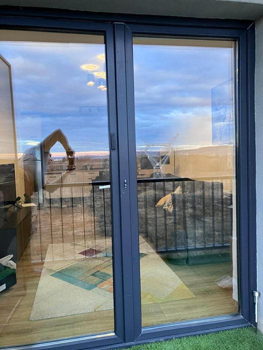 Vand usa termopan cu deschidere dubla Gri antracit