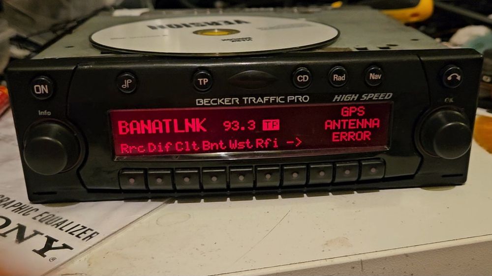 Radio CD Navigation Becker Trafic Mercedes Retro