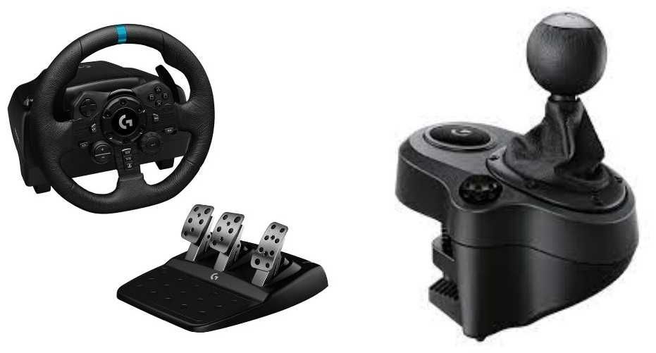 Продам игровой контроллер(руль) Logitech G923 + Driving Force Shifter