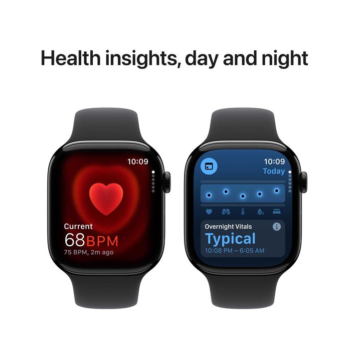 Apple Watch Series 10 GPS 46mm Jet Black carcasa Aluminiu black sport band M/L (nou-sigilat)