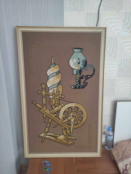 Голяма шита картина Гоблен Чекрък