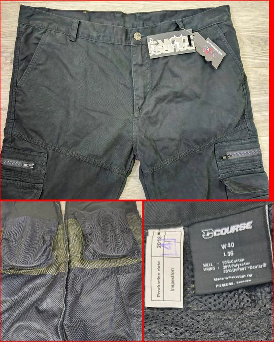 X x x  Pantaloni moto Cargo full protecții și Kevlar, Course, W40L36